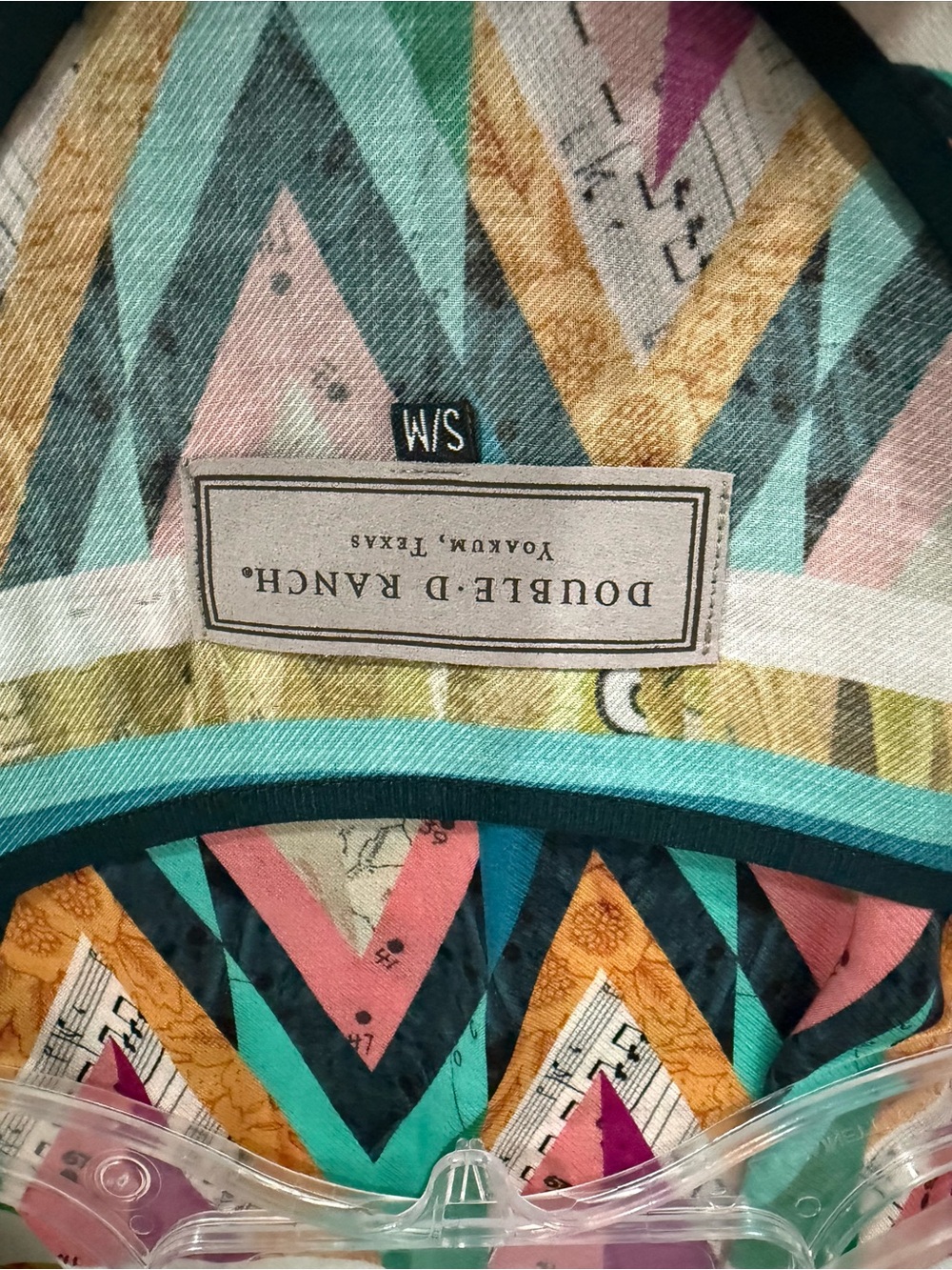 Double D Ranch Cream Multi‑Color Graphic Poncho Top - Picture 8 of 8